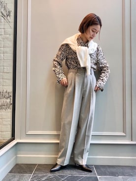 「Alex Mill（アレックスミル）のアイテム」を使った、MONAMIさん（レディース・155cm）の秋コーディネート