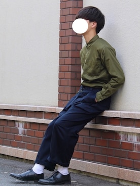 「JUNKO SHIMADA（ジュンコシマダ）のアイテム（シューズ）」を使った、みっちーさん（メンズ・180cm）の春コーディネート