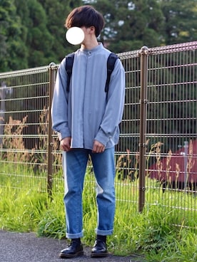 「HAMNETT（ハムネット）のアイテム（バッグ）」を使った、みっちーさん（メンズ・180cm）の春コーディネート
