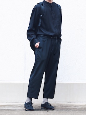 「HAMNETT（ハムネット）のアイテム（バッグ）」を使った、みっちーさん（メンズ・180cm）の秋コーディネート