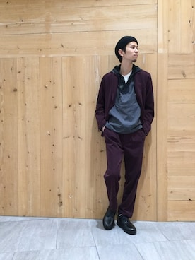 「CAMINANDO（カミナンド）のアイテム」を使った、YOUさん（メンズ・175cm）の秋コーディネート