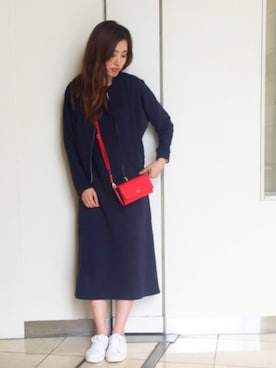 「LACOSTE（ラコステ）のアイテム（財布/小物）」を使った、RIKAさん（レディース・161cm）の春コーディネート