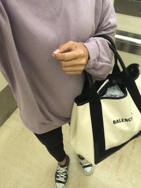 「おちびさん」｜「アイテム（スウェット）」を使った、ma⋆* ◡̈⃝✩さん（レディース・148cm）の秋コーディネート
