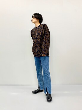 「STUDIOUS（ステュディオス）のアイテム（ブーツ）」を使った、ukiさん（メンズ・174cm）の秋コーディネート
