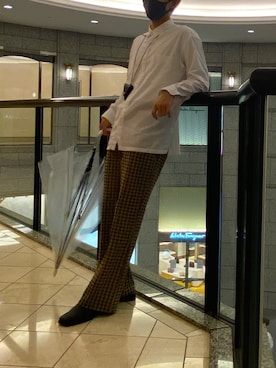 「JOHN LAWRENCE SULLIVAN（ジョンローレンスサリバン）のアイテム（財布/小物）」を使った、ukiさん（メンズ・173cm）の秋コーディネート