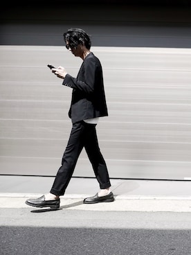「SRIVER」｜藤木亮介さん（メンズ・174cm）の秋コーディネート