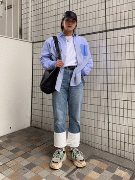 ショルダーバッグを使った ウルフカット のメンズ人気ファッションコーディネート Wear