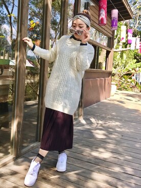 「marble」｜Carino Feng®さん（レディース・161cm）の冬コーディネート