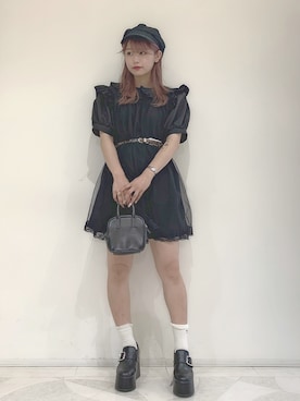「WC（ダブル シー）のアイテム（ワンピース/ドレス）」を使った、유우미 さん（レディース・164cm）の夏コーディネート
