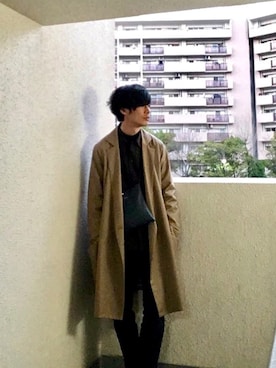 「Edwina Horl（エドウィナホール）のアイテム（ジャケット/アウター）」を使った、poison1242さん（メンズ・174cm）の秋コーディネート