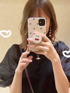 「ガーリーコーデ」｜「アイテム（PC・スマホグッズ/家電）」を使った、sachiさん（レディース・159cm）の夏コーディネート