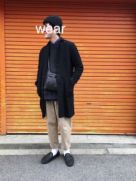 「LOLO（ロロ）のアイテム」を使った、フジオさん（メンズ・176cm）の春コーディネート