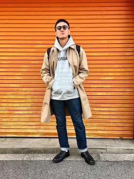 「URBAN RESEARCH（アーバンリサーチ）のアイテム（その他シューズ）」を使った、フジオさん（メンズ・176cm）の春コーディネート