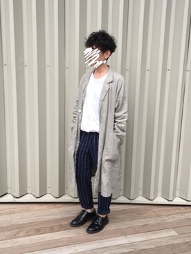 「napron（ナプロン）のアイテム（ジャケット/アウター）」を使った、けんじさん（メンズ・164cm）の夏コーディネート