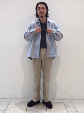 「RECOMMEND  ITEM STYLING」｜「アイテム（モカシン/デッキシューズ）」を使った、INUZUKA SHOさん（メンズ・165cm）の冬コーディネート