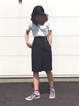 「PRIVATE LABEL（プライベートレーベル）のアイテム（スカート）」を使った、yurinaさん（レディース・162cm）の夏コーディネート