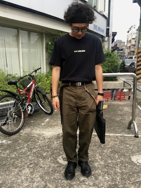 「Balanciagaのアイテム」を使った、Rayさん（メンズ・165cm）の春コーディネート