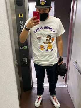 「AFTERBASE（アフターベース）のアイテム」を使った、tyukkeさん（メンズ・173cm）の夏コーディネート