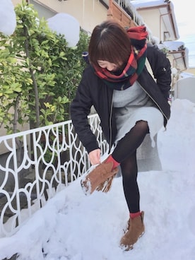LxCxさん（レディース・162cm）の冬コーディネート