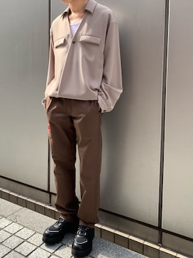 「Toironier（トワロニエ）のアイテム（ジャケット/アウター）」を使った、kさん（メンズ・170cm）の夏コーディネート
