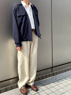 「Toironier（トワロニエ）のアイテム（ジャケット/アウター）」を使った、kさん（メンズ・170cm）の夏コーディネート