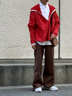 「KIKO KOSTADINOV（キコ コスタディノフ）のアイテム（トップス）」を使った、kさん（メンズ・170cm）の秋コーディネート