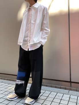 「ALMOSTBLACK（オールモストブラック）のアイテム」を使った、kさん（メンズ・170cm）の秋コーディネート