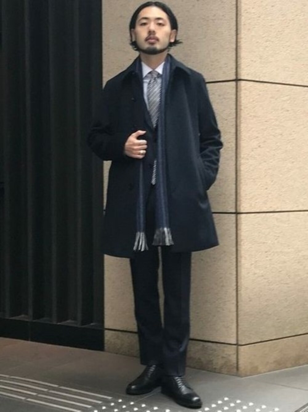 HASHIMOさんの「BELESTO ジャケット サキソニー（EDIFICE）」を使ったコーディネートの1枚目の写真