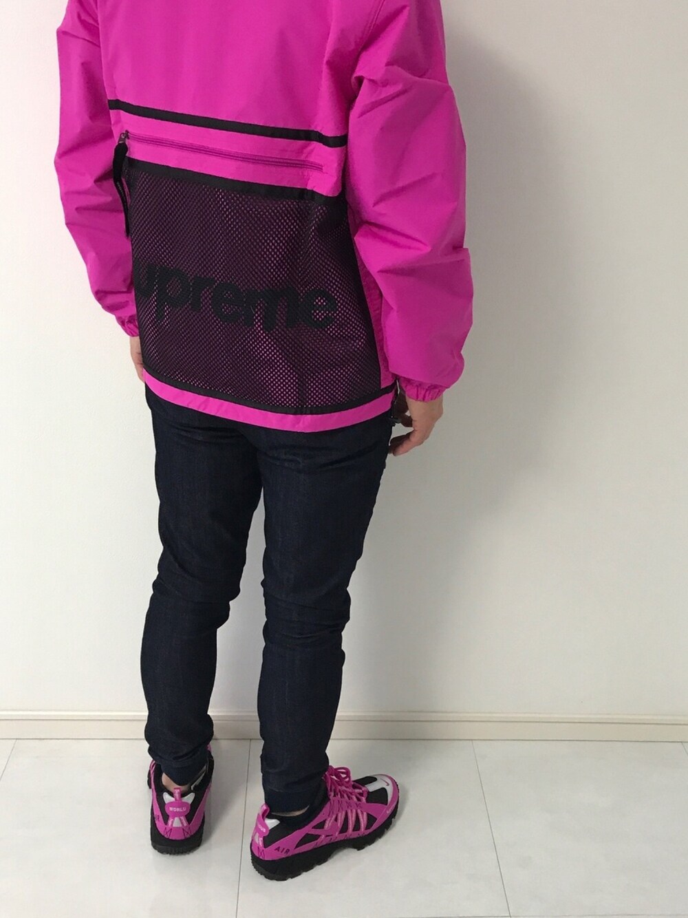supreme♡シュプリーム♡ピンクナイロンジャケット♡Sサイズ♡ 舐める