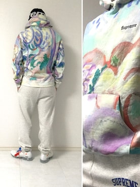 「Supreme （シュプリーム）のアイテム（ニットキャップ/ビーニー、ブラック系）」を使った、513853k07さん（メンズ）の夏コーディネート