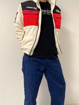 「Supreme x The North Face」｜「アイテム（その他アウター）」を使った、513853k07さん（メンズ・175cm）の冬コーディネート
