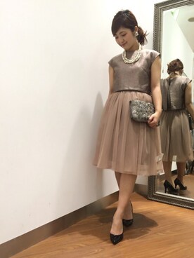 ROSSO 3WAYチュチュ付ドレス を使った人気ファッションコーディネート