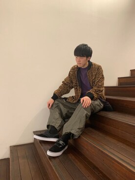 「AlexanderLeeChang（アレキサンダーリーチャン）のアイテム（シューズ）」を使った、ことっきーさん（メンズ・176cm）の冬コーディネート
