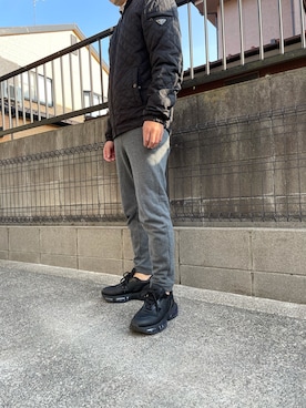 「PRADA（プラダ）のアイテム（ブルゾン）」を使った、ARATAさん（メンズ・165cm）の冬コーディネート