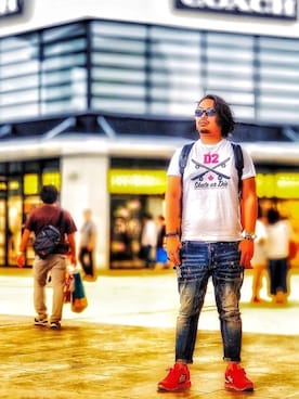 「SAINTS（セインツ）のアイテム」を使った、taka777hiroさん（メンズ・182cm）の春コーディネート