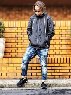 「GIVENCHY（ジバンシイ）のアイテム（バッグ）」を使った、taka777hiroさん（メンズ・182cm）の冬コーディネート