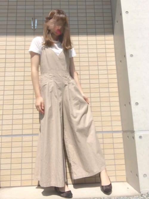 ぽん Guのオールインワン サロペットを使ったコーディネート Wear