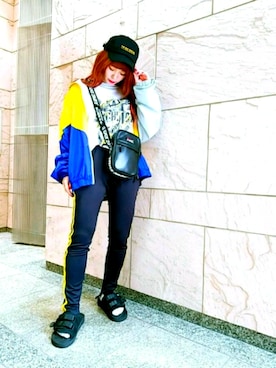 「KaneZ（ケインズ）のKaneZ/ケインズ/Sakosshu Bag（ショルダーバッグ）」を使った、niikoさん（レディース・162cm）の春コーディネート