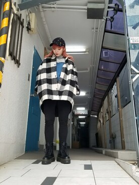 「WHITELAND BLACKBURN」｜「アイテム（その他アウター）」を使った、niikoさん（レディース・162cm）の冬コーディネート