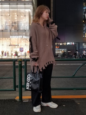 「L.H.P（エルエイチピー）のアイテム（ニット/セーター）」を使った、niikoさん（レディース・162cm）の秋コーディネート
