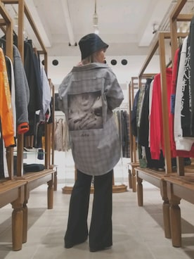 「L.H.P（エルエイチピー）のアイテム（帽子）」を使った、niikoさん（レディース・162cm）の冬コーディネート