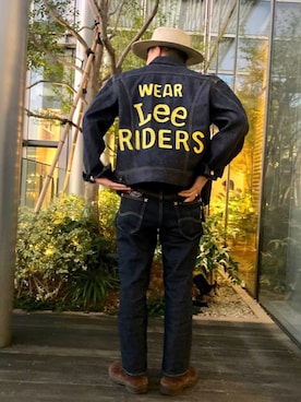 「VINTAGE（ヴィンテージ）のアイテム（帽子）」を使った、えんどうさん（メンズ・165cm）の秋コーディネート