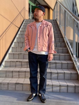 「Dry Bones（ドライボーンズ）のアイテム（ジャケット/アウター）」を使った、えんどうさん（メンズ・165cm）の秋コーディネート