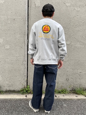 「Lee（リー）のアイテム（スウェット）」を使った、えんどうさん（メンズ・165cm）の冬コーディネート
