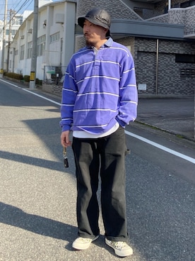 「EU,US CONVERSE（イーユーユーエスコンバース）のアイテム」を使った、えんどうさん（メンズ・165cm）の冬コーディネート