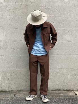 「Wrangler（ラングラー）のアイテム（ジャケット/アウター）」を使った、えんどうさん（メンズ・165cm）の春コーディネート