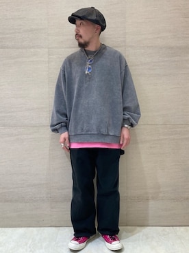 「ワークパンツ」｜えんどうさん（メンズ・165cm）の冬コーディネート