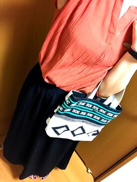 「AMINA COLLECTION（アミナコレクション）のアイテム」を使った、m@rie＊さん（レディース・165cm）の夏コーディネート