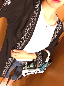 「AMINA COLLECTION（アミナコレクション）のアイテム」を使った、m@rie＊さん（レディース・165cm）の秋コーディネート