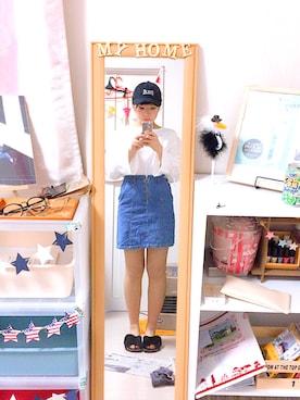 「TIMOTHY EVEREST（ティモシー エベレスト）のアイテム」を使った、わーさん（レディース・165cm）の冬コーディネート